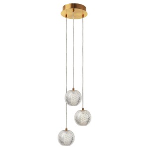 Lampa wisząca DIAMOND 3 złoty zwis LP-2202/3P GD LIGHT PRESTIGE