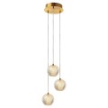 Lampa wisząca DIAMOND 3 złoty zwis LP-2202/3P GD LIGHT PRESTIGE