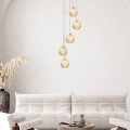 Lampa DIAMOND 5 złoty LP-2202/5P GD LIGHT PRESTIGE