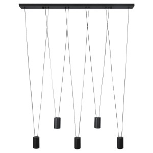 Lampa wisząca TOLEDO czarny zwis LP-432/5P BK LIGHT PRESTIGE