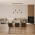 Lampa wisząca TOLEDO czarny zwis LP-432/5P BK LIGHT PRESTIGE