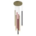 Lampa wisząca LUNGO 7 KOLOR MIX złoty zwis LP-894/7P MIXED LIGHT PRESTIGE