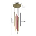 Lampa wisząca LUNGO 7 KOLOR MIX złoty zwis LP-894/7P MIXED LIGHT PRESTIGE