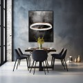 Lampa wisząca MIDWAY CRISTAL TRIANGLE - MAŁA złoty zwis LP-033/1P S GD Cr Tria LIGHT PRESTIGE