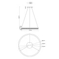 Lampa wisząca MIDWAY CRISTAL TRIANGLE - MAŁA złoty zwis LP-033/1P S GD Cr Tria LIGHT PRESTIGE
