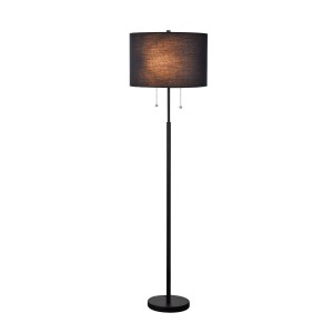 Lampa podłogowa FOGO czarny LP-0304/2F BK LIGHT PRESTIGE