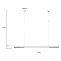 Lampa wisząca CALI L TUYA biały zwis LP-1301/1P L WH Smart LIGHT PRESTIGE