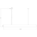 Lampa wisząca CALI L TUYA biały zwis LP-1301/1P L WH Smart LIGHT PRESTIGE
