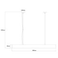 Lampa wisząca CALI M TUYA biały zwis LP-1301/1P M WH Smart LIGHT PRESTIGE