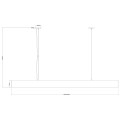 Lampa wisząca LUCI L TUYA biały zwis LP-1401/1P L WH Smart LIGHT PRESTIGE