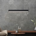 Lampa wisząca LUCI M TUYA czarny zwis LP-1401/1P M BK Smart LIGHT PRESTIGE