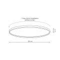 Lampa sufitowa CALIFORNIA 60 CM czarny plafon LP-2505/1C-60 BK LIGHT PRESTIGE