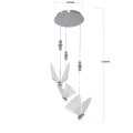 Lampa wisząca MARIPOSA 3 chrom zwis LP-1715/3P CH LIGHT PRESTIGE
