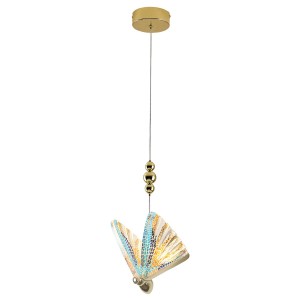 Lampa wisząca MARIPOSA 1 MIX KOLOR złoty zwis LP-1715/1P color LIGHT PRESTIGE