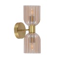 Kinkiet PODWÓJNY PIEGA bursztynowy LP-939/2W amber LIGHT PRESTIGE