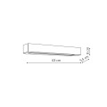 Kinkiet IBROS 63 CM czarny GS-LWA-9W BK CCT LIGHT PRESTIGE