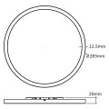 Lampa sufitowa PRYZMA 28 CM biały plafon LP-1707/1C-28 WH LIGHT PRESTIGE