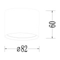 Oprawa podtynkowa KENDAL biały oczko LP-6331/1SM GX53 WH LIGHT PRESTIGE