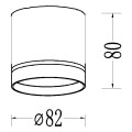 Oprawa podtynkowa KENDAL biały oczko LP-6331/1SM R1 WH LIGHT PRESTIGE