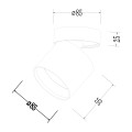 Oprawa podtynkowa KENDAL czarny oczko LP-6331/1SM R1 BK movable LIGHT PRESTIGE