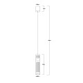 Lampa wisząca AMBIENTE GRAFITOWA transparentny zwis LP-1510/1P GR LIGHT PRESTIGE