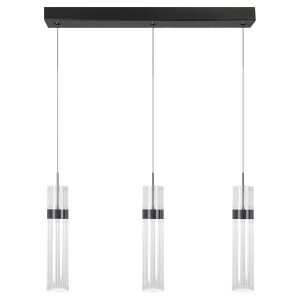 Lampa wisząca AMBIENTE 3 GRAFITOWA transparentny zwis LP-1510/3L GR LIGHT PRESTIGE