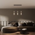Lampa wisząca AMBIENTE 3 GRAFITOWA transparentny zwis LP-1510/3L GR LIGHT PRESTIGE
