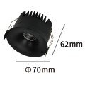 Oprawa podtynkowa PODTYNKOWE ZYRA czarny oczko LP-1606/1RS BK LIGHT PRESTIGE