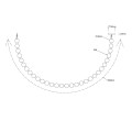 Lampa wisząca DORADO ROPE 3 M biały zwis LP-002/3M CCT LIGHT PRESTIGE