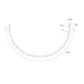 Lampa wisząca DORADO ROPE 4 M biały zwis LP-002/4M CCT LIGHT PRESTIGE