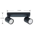 Reflektor SNOW NEW 2 czarny spot LP-731N/2W BK LIGHT PRESTIGE