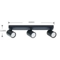 Reflektor SNOW NEW 3 czarny spot LP-731N/3W BK LIGHT PRESTIGE