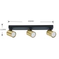 Reflektor SNOW NEW 3 złoty spot LP-731N/3W GD LIGHT PRESTIGE