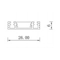 Reflektor SZYNA NATYNKOWA 2 M MAGNETIC SLIM biały szynowy LP-656-MAG SLIM 2m SM BK LIGHT PRESTIGE