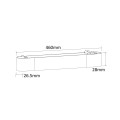 Reflektor ZASILACZ MAGNETIC SLIM szynowy LP-656-MAG SLIM 200W WH LIGHT PRESTIGE