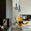 Lampa wisząca AMO czarny zwis LP-0702/1P BK LIGHT PRESTIGE