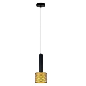 Lampa wisząca AMO ZŁOTO- czarny zwis LP-0702/1P GD LIGHT PRESTIGE