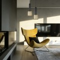 Lampa wisząca AMO ZŁOTO- czarny zwis LP-0702/1P GD LIGHT PRESTIGE