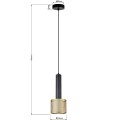 Lampa wisząca AMO ZŁOTO- czarny zwis LP-0702/1P GD LIGHT PRESTIGE