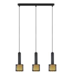 Lampa wisząca AMO czarny zwis LP-0702/3L BK LIGHT PRESTIGE