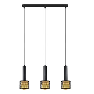 Lampa wisząca AMO czarny zwis LP-0702/3L BK LIGHT PRESTIGE