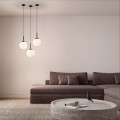 Lampa wisząca DORADO czarny zwis LP-002/1P BK LIGHT PRESTIGE