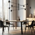 Lampa wisząca SNOW 8 czarny zwis LP-731/8P BK LIGHT PRESTIGE