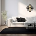 Lampa wisząca RATTANOWA ASTRA czarny zwis LP-3110/1P BK LIGHT PRESTIGE