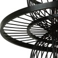 Lampa wisząca RATTANOWA ASTRA czarny zwis LP-3110/1P BK LIGHT PRESTIGE