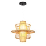 Lampa wisząca RATTANOWA ASTRA NATURALNA drewno zwis LP-3110/1P NT LIGHT PRESTIGE