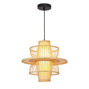Lampa wisząca RATTANOWA ASTRA NATURALNA drewno zwis LP-3110/1P NT LIGHT PRESTIGE