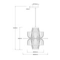 Lampa wisząca RATTANOWA ASTRA NATURALNA drewno zwis LP-3110/1P NT LIGHT PRESTIGE