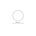 Lampa sufitowa PLATILLO 21 CM czarny plafon LP-8102/1C-12W BK CCT LIGHT PRESTIGE