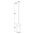 Lampa wisząca POJEDYNCZA NIVIO dymny zwis LP-2811/1P AM LIGHT PRESTIGE